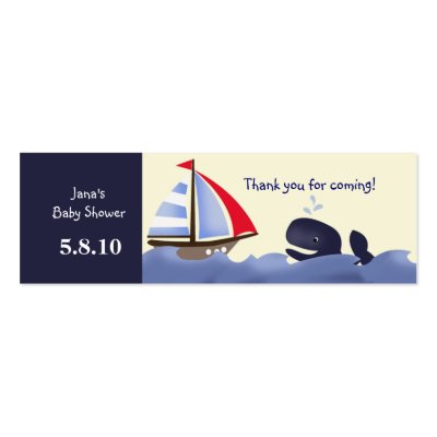 Ahoy Mate Red Sail Favour Tag by allpetscherished