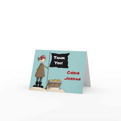 Ahoy Mate Thank You Card by PixiePrints