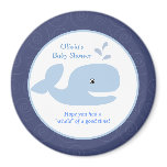 Ahoy Mate Whale 3-inch Round Favor Magnet
