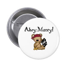Ahoy Matey Teddy Bear Pirate Pin