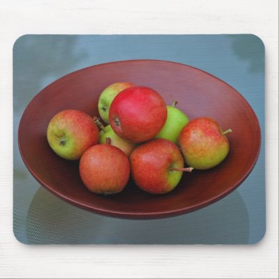 Ahrista Apples In Bowl Mouse Pad by Thorninger