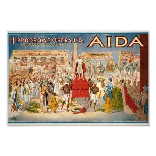 Aida at the Hippodrome 1908 Photo Print