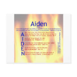 Aiden Acrostic Postcards