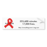 AIDS Awareness bumper sticker bumper stickers