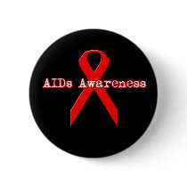 Aids Awareness Button