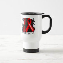 AIDS Awareness Grunge Ribbon Mug