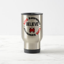 AIDS Believe Grunge Butterfly Coffee Mugs