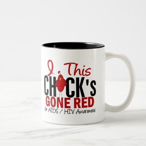 AIDS Chick Gone Red Coffee Mug
