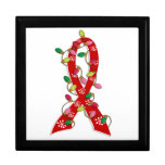 AIDS Christmas Lights Ribbon Gift Box