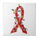AIDS Christmas Lights Ribbon Tile
