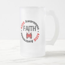 AIDS Faith Grunge Butterfly Coffee Mugs