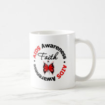 AIDS Faith Scripted Butterfly Mugs
