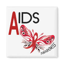 AIDS / HIV Butterfly 3 Awareness