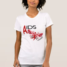 AIDS / HIV Butterfly 3 Awareness T-shirts