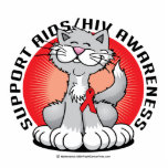 AIDS/HIV Cat Photo Cutout