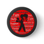 AIDS HIV Fight Like A Girl Collage Pins