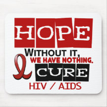 AIDS HIV HOPE 2 MOUSE PADS