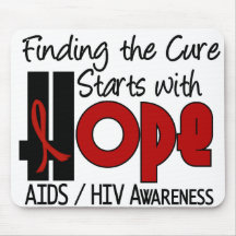 AIDS HIV HOPE 4 MOUSEPAD