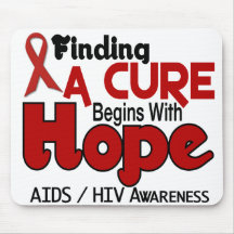 AIDS HIV HOPE 5 MOUSE PAD