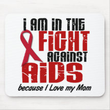 AIDS HIV In The Fight 1 Mum Mousepads