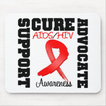 AIDS HIV Support Advocate Cure Mouse Mats