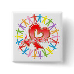 AIDS HIV Unite in Awareness Pinback Buttons