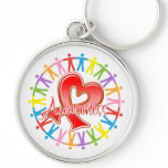 AIDS HIV Unite in Awareness Keychain