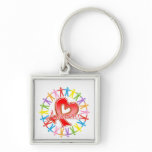 AIDS HIV Unite in Awareness Key Chain
