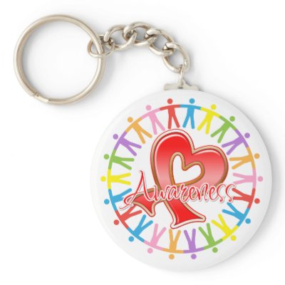 AIDS HIV Unite in Awareness Key Chain by giftsforawareness