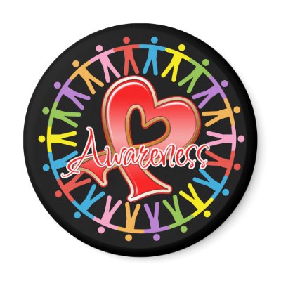 AIDS HIV Unite in Awareness Refrigerator Magnets by giftsforawareness