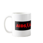 AIDS JUST BEAT IT COFFEE MUG