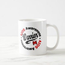 AIDS Warrior Butterfly Coffee Mugs