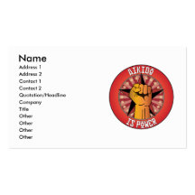 Aikido Is Power Business Cards