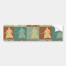 Aikido Pop Art Bumper Stickers