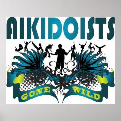 Aikidoists Gone Wild Print by busybrain