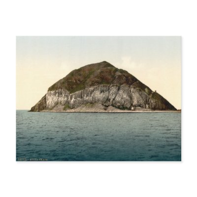 Ailsa Craig, Firth of Clyde, Scotland Post Card by OldeWorldGifts