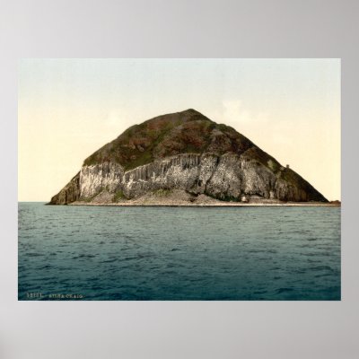 Ailsa Craig,  Scotland Archival print by OldeWorldGifts