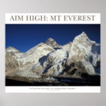 Aim High: Mt Everest posters