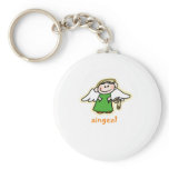 aingeal (little angel in Irish) Keychain