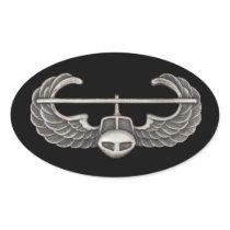 Air Assault blk Oval Sticker
