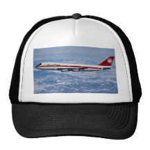 Air Canada 747 over Rocky Mountains Hats