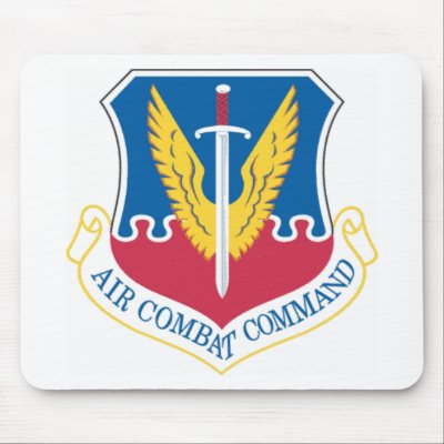Air_Combat_Command_shield Mouse Pad by militaryshields