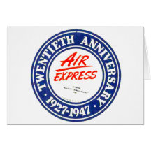 Air Express 20th Anniversary Note Cards
