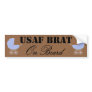 Air Force Brat On Board Blue Buggy Bumper Stickers