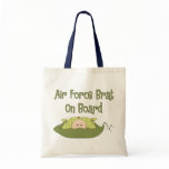 Air Force Brat On Board (Caucasian) Tote Bags