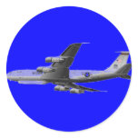 AIR FORCE JET AIRCRAFT ROUND STICKER