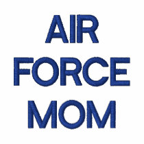 Air Force Mum Embroidered Hoodie