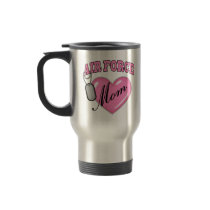 Air Force Mum Heart N Dog Tag Mugs