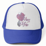 Air Force Mum Heart N Star Mesh Hat