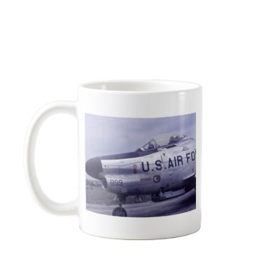 AIR FORCE SABRE JET F-86D MUG by ZuluFlight